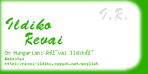 ildiko revai business card